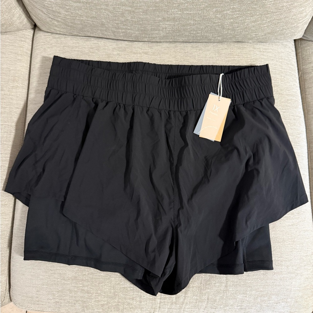 POPFLEX High Waisted Supershort Black 1X